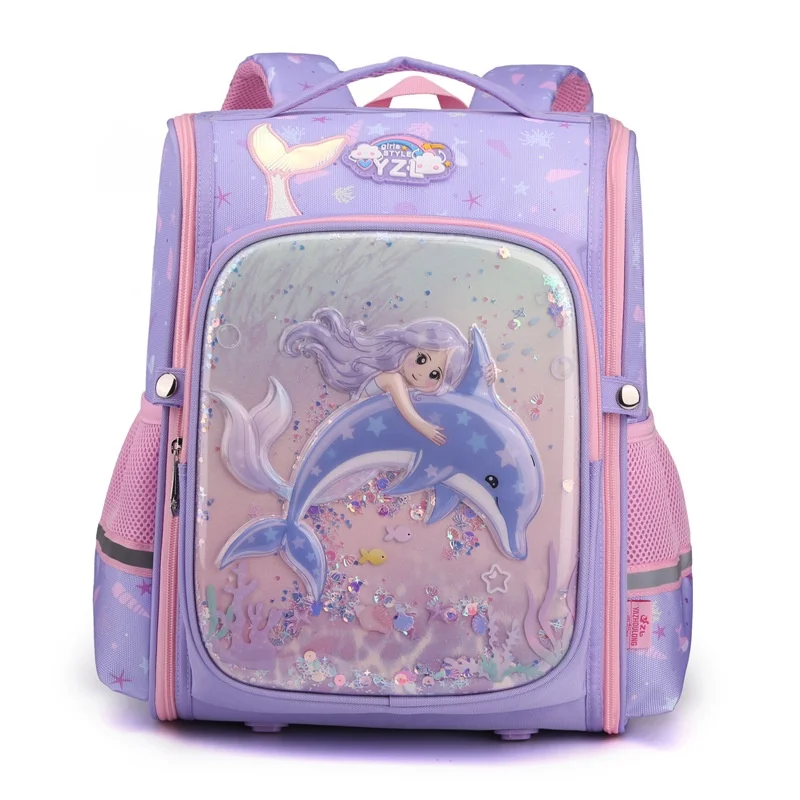 Primary Girls Mermaid Boys Dinosaur Cartoon Schoolbags New 3D Children Students Large Capacity Fashion Backpacks Hot