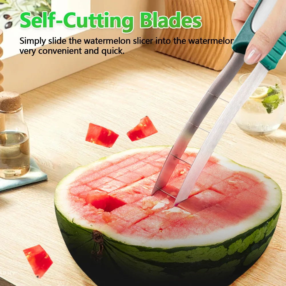 Резак для арбуза из нержавеющей стали инструмент нарезки быстрый безопасный