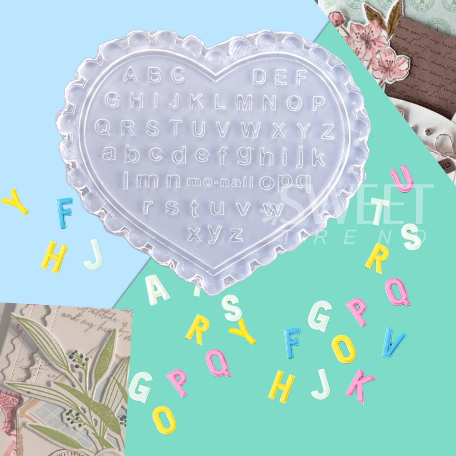 3D силиконовая форма для дизайна ногтей аксессуары сделай сам шаблон резки букв