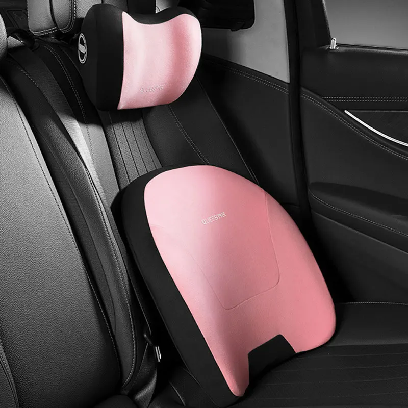 

3D Flannel Car Neck Pillow Soft Car Seat Neck Pillow Waist Rest Cushion Seat Back Rest Lumbar Pad For Car Accessories Office