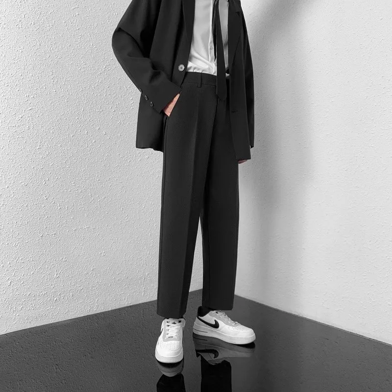 Подростковые модные прямые свободные трендовые однотонные повседневные