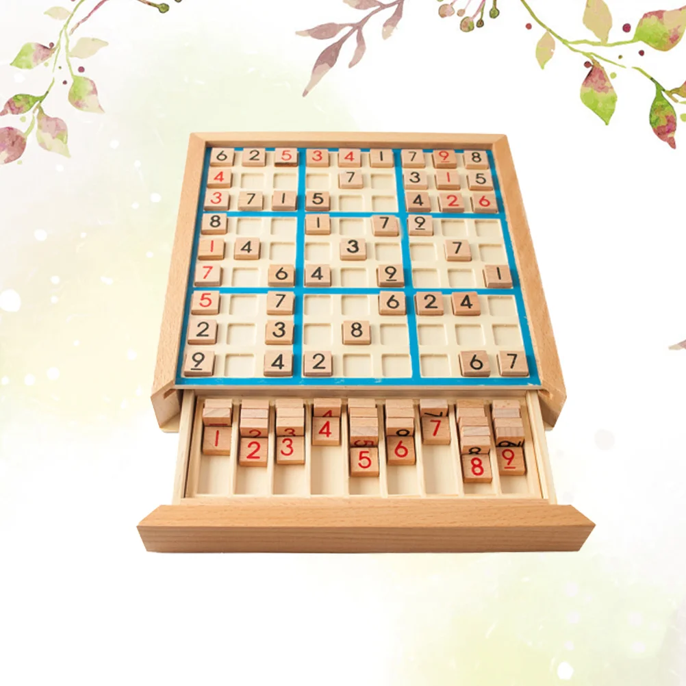 

Puzzle For Adults Logical Reasoning Training Board Kids Table Numbers Checkerboard Bamboo Playing Game Child