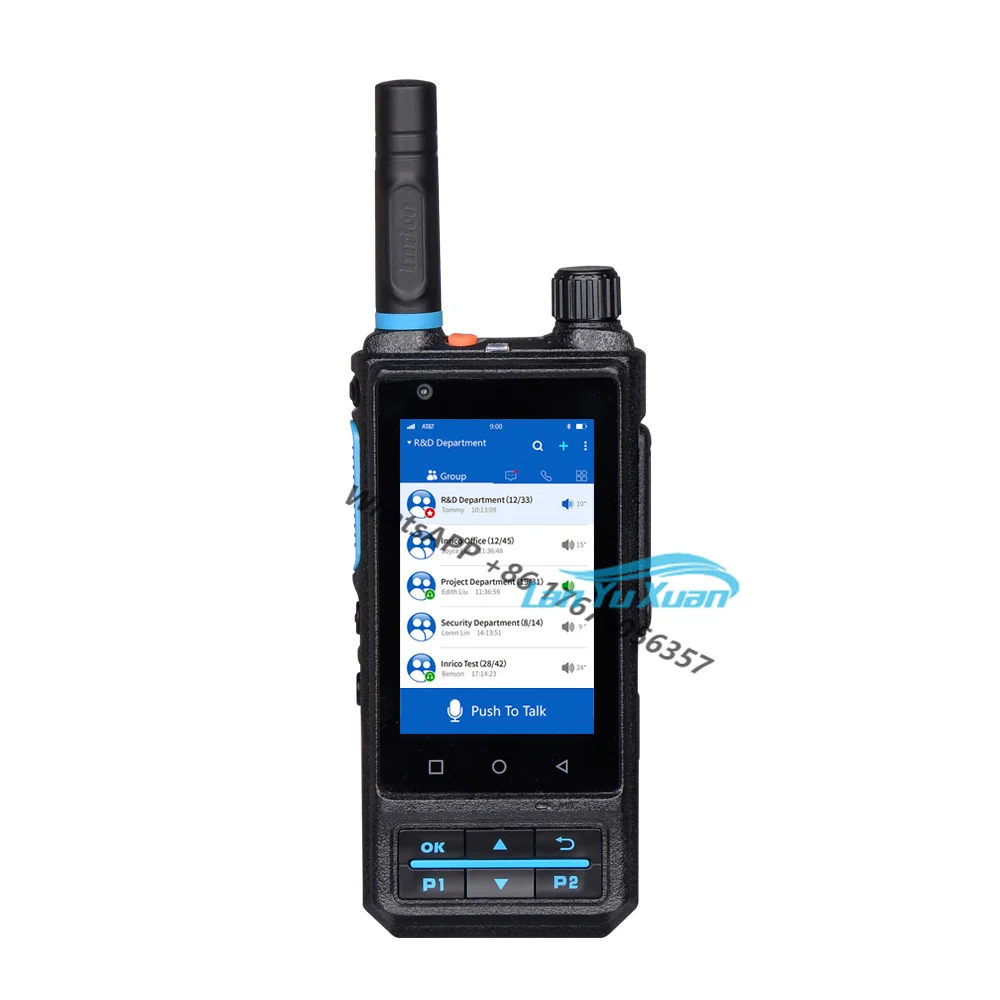

2 units Inrico S200 handheld two way radio 4G LTE walkie talkie network POC intercom