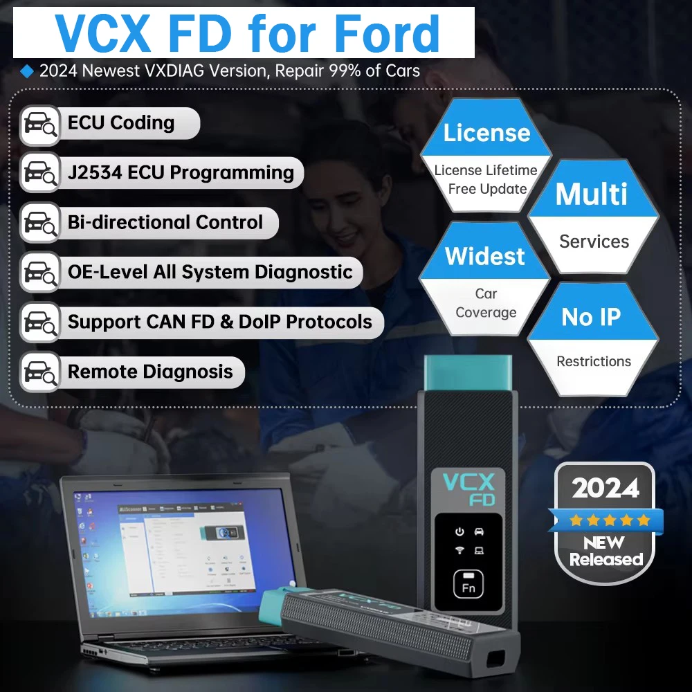 VXDIAG FD для Ford/Mazda 2-в-1 автомобильный диагностический инструмент поддержка всех