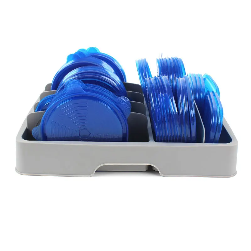 

Single-layer Plastic Lid Storage Rack Practical Convenient Bowls Dishes Racks Holders Flexible StorageMulti-purpose Removable Pp