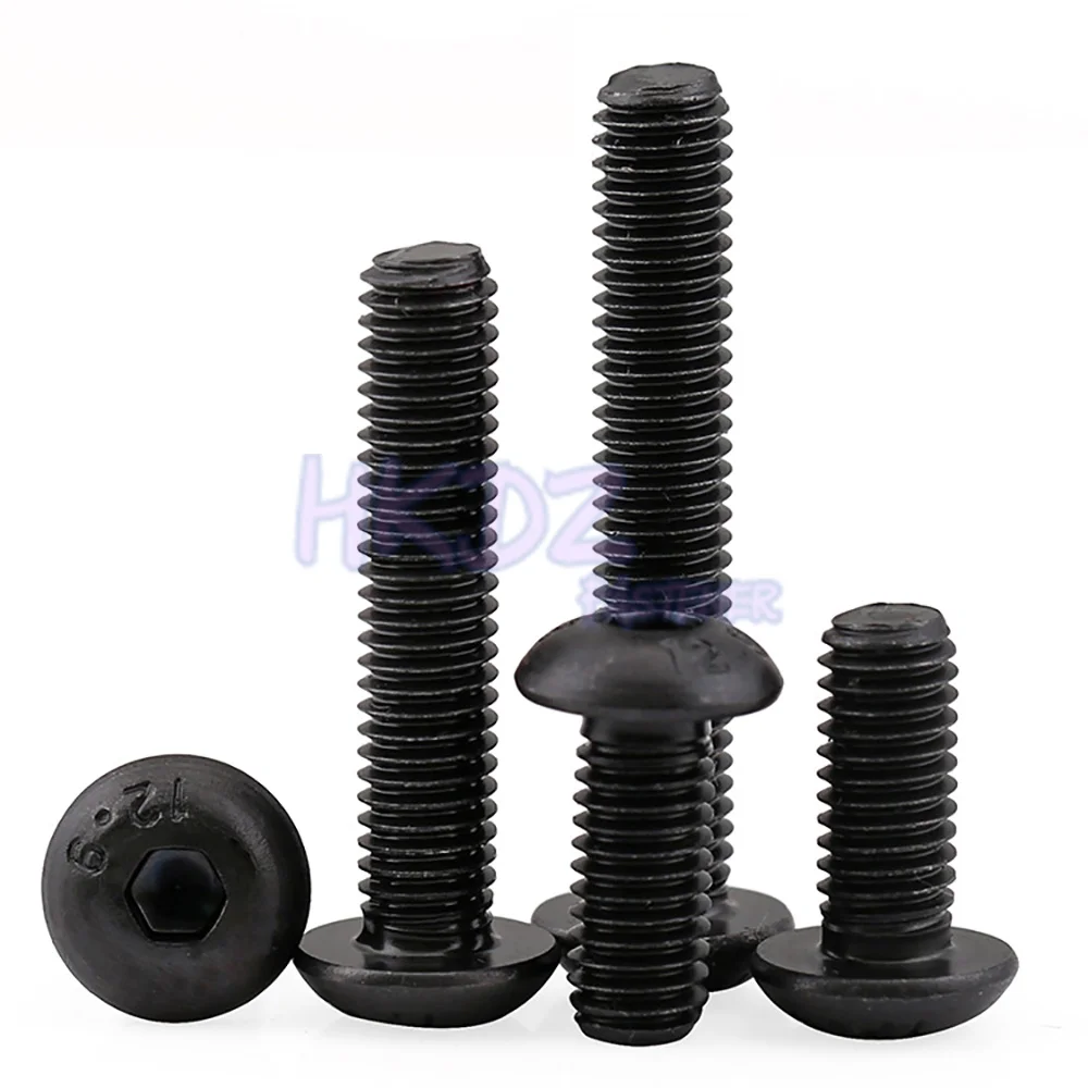 Винты с шестигранной головкой м3 М4 М5 М6 М8 класс 12 9 высокопрочные болты круглая