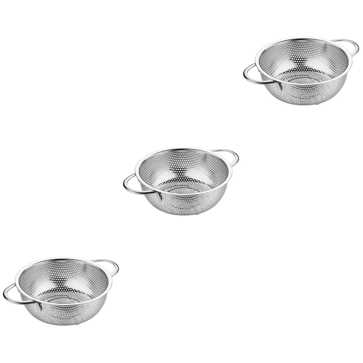 

Strainer Colander Bowl Basket Washing Vegetable Mesh Fruit Rice Fine Basin Drain Vegatable Cleaning Metal Draining Kitchen