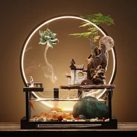 flowing water ornaments living room office home desktop decoration circulating water lucky fountain fish tank gift