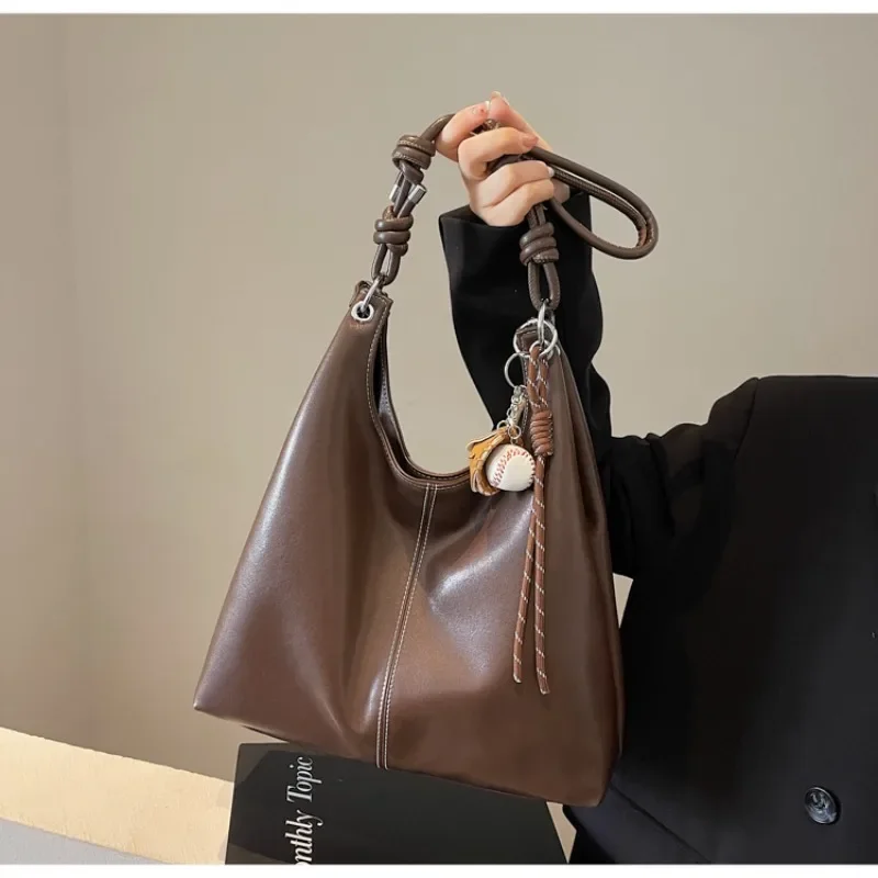 Сумка-тоут в стиле ретро зима 2024 сетчатая простая и модная женская сумка на одно