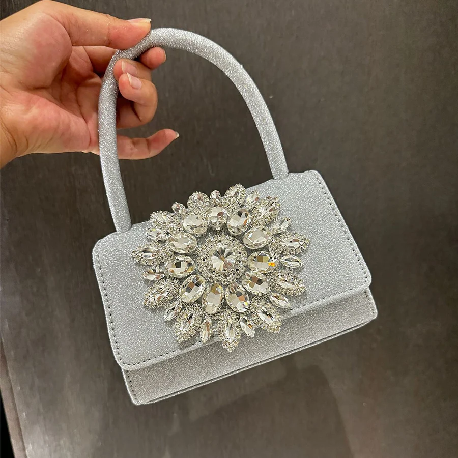 Женская винтажная Сумка-тоут с крупным драгоценным камнем