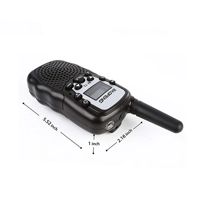 2PCS Baofeng BF T3 Portable Walkie Talkie Two-way Radio 22 CH 3-10KM Talk Range Interphone For Kids Adults Outdoor Adventure