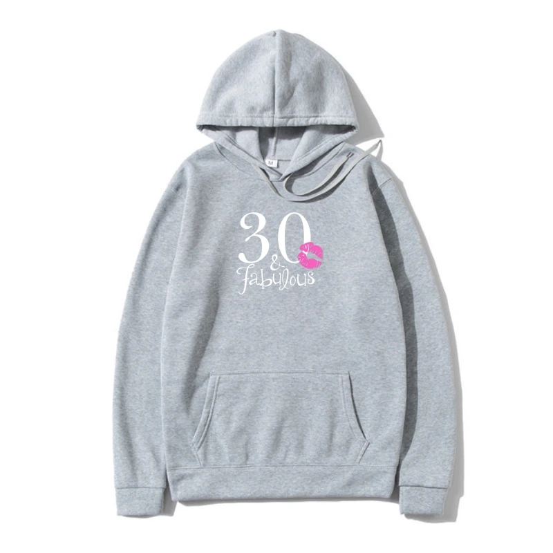 

30Th Birthday Gif Outerwear Love 30 And Fabulous Kiss Made In 1989 Years Mens Hoodys New Unisex Funny Outerwear Hoody
