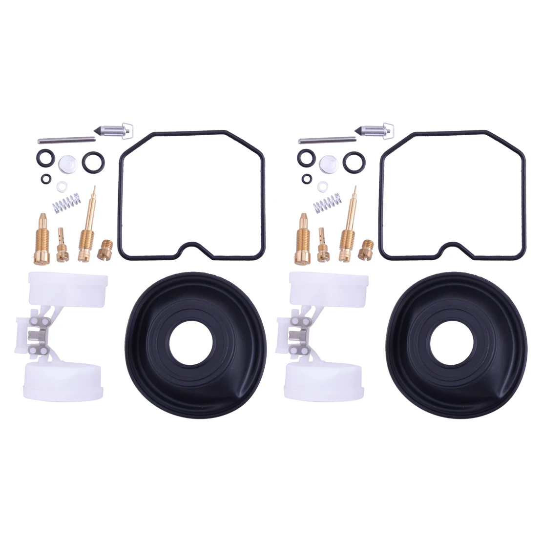 

Мотоциклетный КАРБЮРАТОР 2 комплекта, ремонт карбюратора, Ремонтный комплект, поплавок с диафрагмой, резиновый, подходит для Kawasaki ZX1100 GPz1100 ...