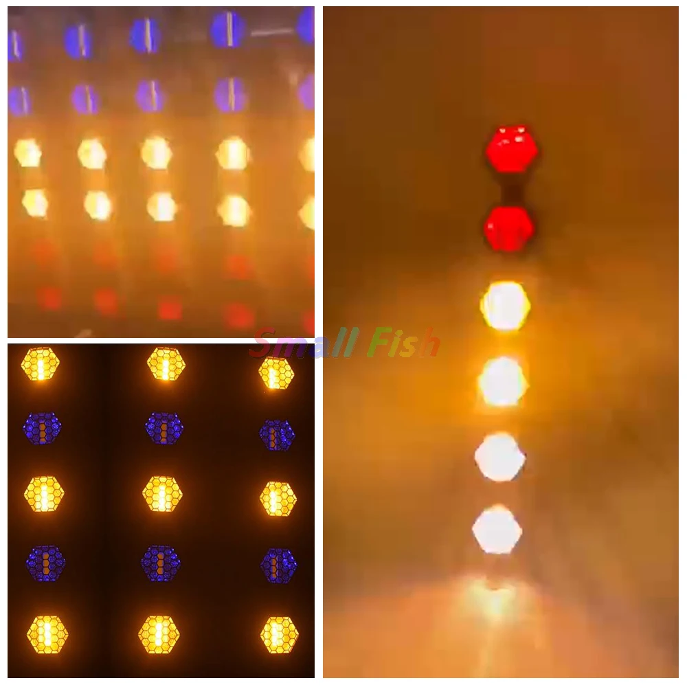 4 шт./лот новинка 6x50 Вт Янтарный RGB светодиодный стробоскоп подставка для скачек