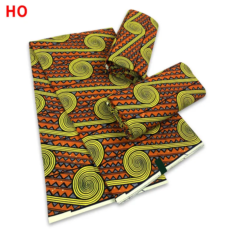 Воск Анкара батик 100% хлопок 6 ярдов Высокое качество принт в стиле Ганы