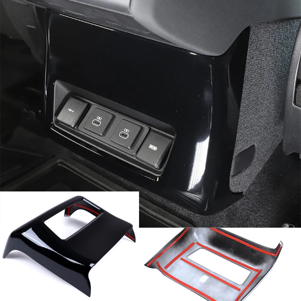 

For Land Rover Discovery 5 2021-2022 Rear Air Vent Outlet Panel Trim ABS Interior Car Accessories