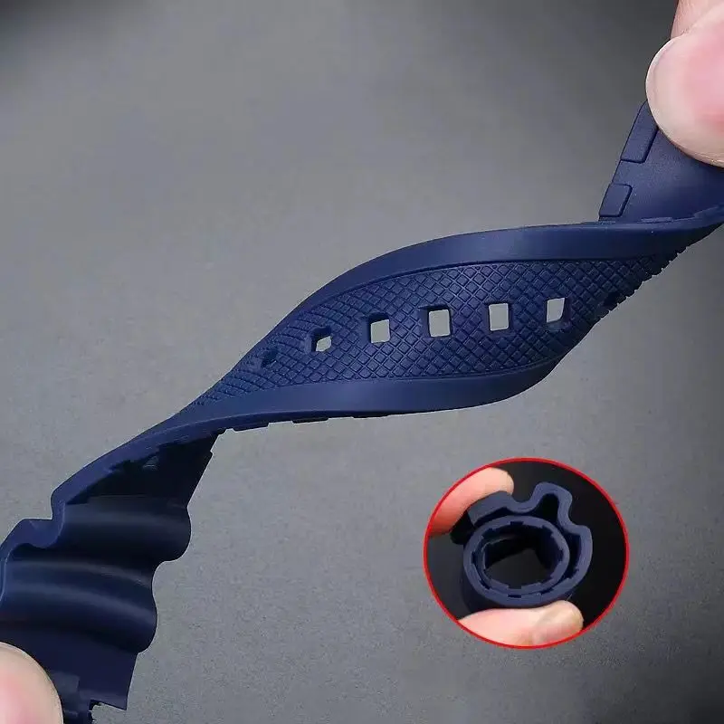 Rubber Watch Strap for Casio AQ-S810W/S800W AE-1000W SGW-400H/300H/500H W-735H Silicone Black Pin Buckle Wrist Band Bracelet