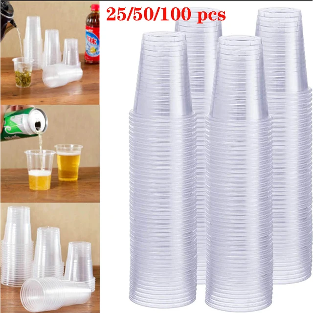Disposable Plastic Cups Party 200ml  Red Party Cups Disposable Plastic -  50 Pcs - Aliexpress
