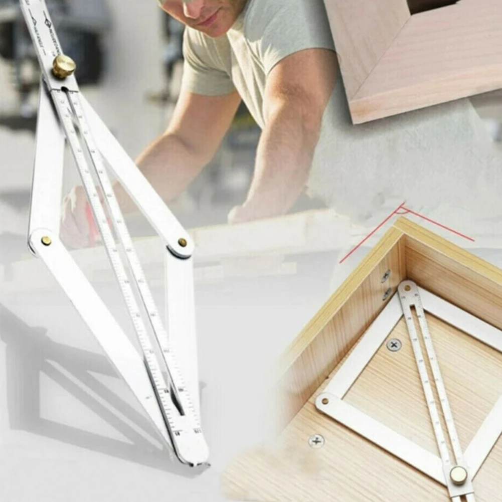 

1 Pc Stainless Steel Protractor Corner Angle Finder Ceiling Artifact Tool Square Protractor Carpentry Building Measuring Tools