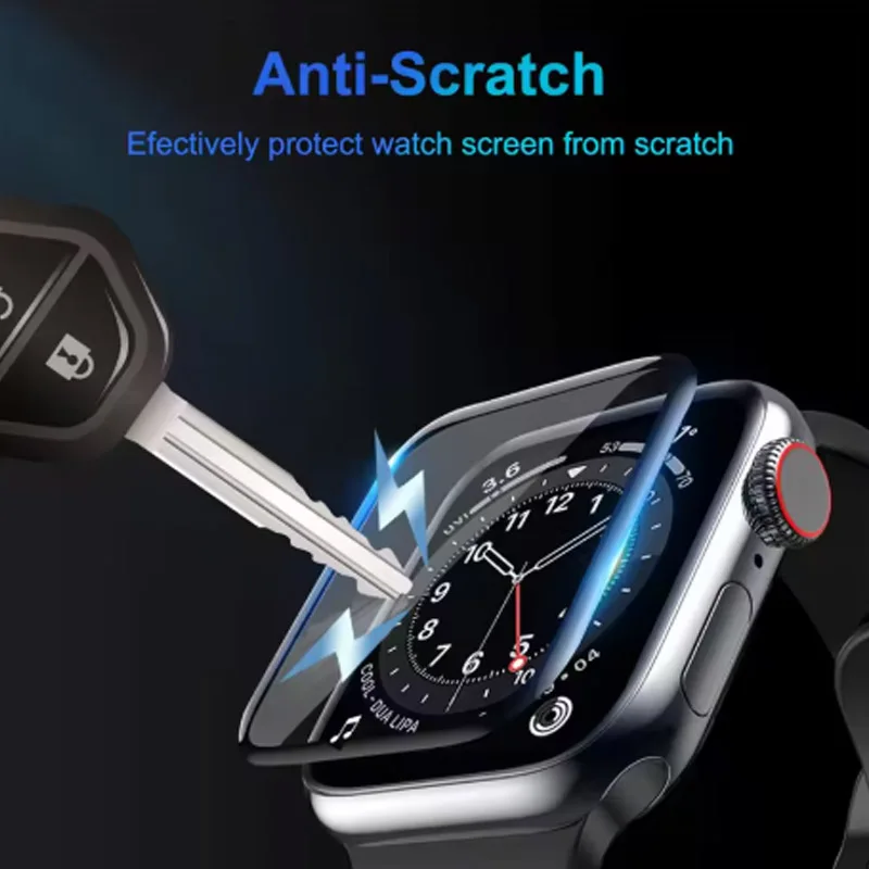 Защитная пленка для экрана Apple Watch 44 мм, 45 мм, 49 мм, 46 мм, 41 мм, 38 мм, 42 мм, HD, мягкая, полноразмерная, для iWatch серий 6, 5, 3, 8, 7, 9, SE, 40 мм (art.: 3920dcbbfbd19) - 3920dcbbfbd19