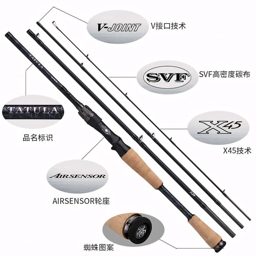 Фото Удилище DAIWA 26 TATULA TRAVEL 4S для спиннинговой/кастинговой ловли, быстрого действия, из углеродного волокна, для морской и пресной воды. №3