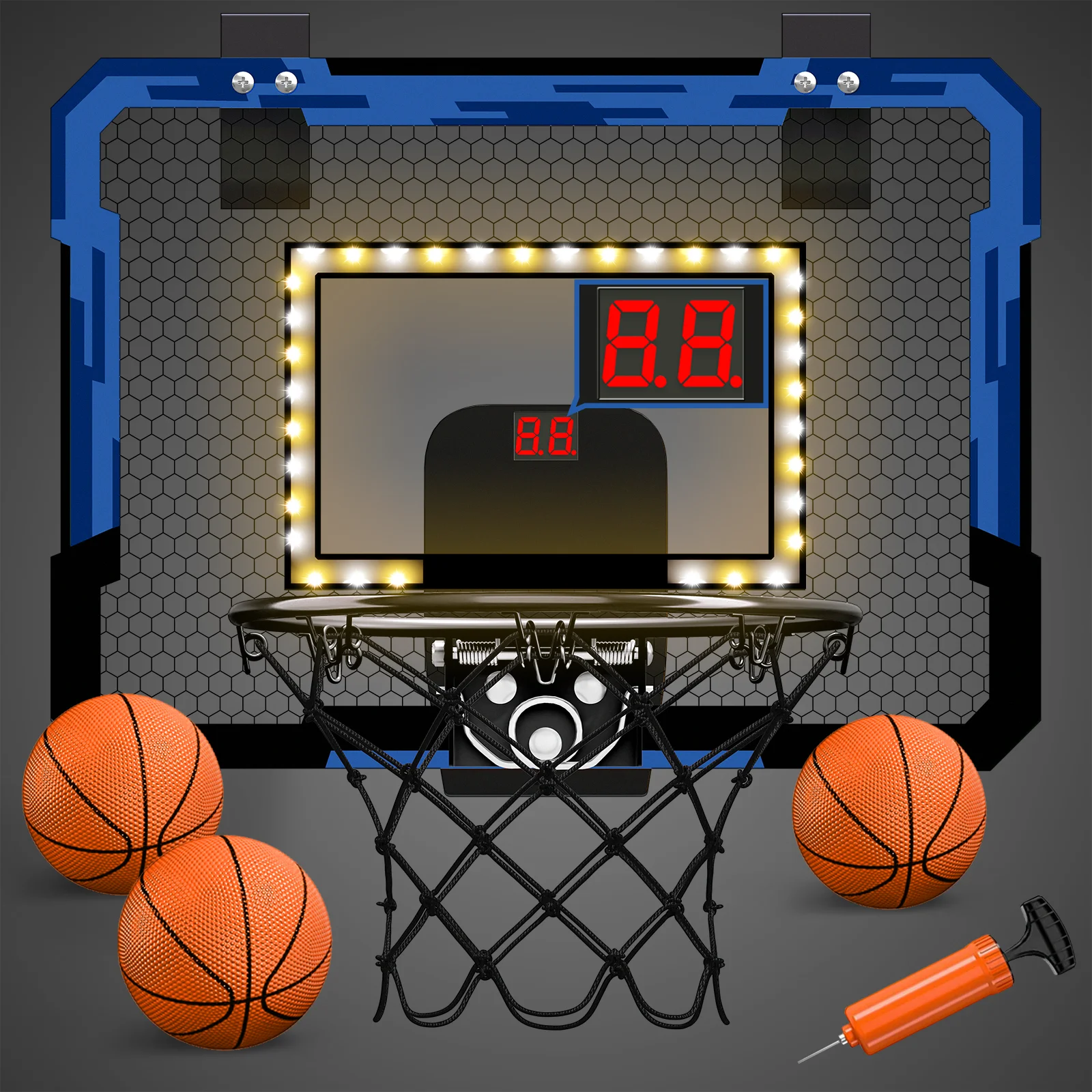 Спортивные Мини баскетбольные кольца, Детские комнатные мини-кольца + баскетбольные наборы, идеальный игровой аксессуар для спальни + офиса