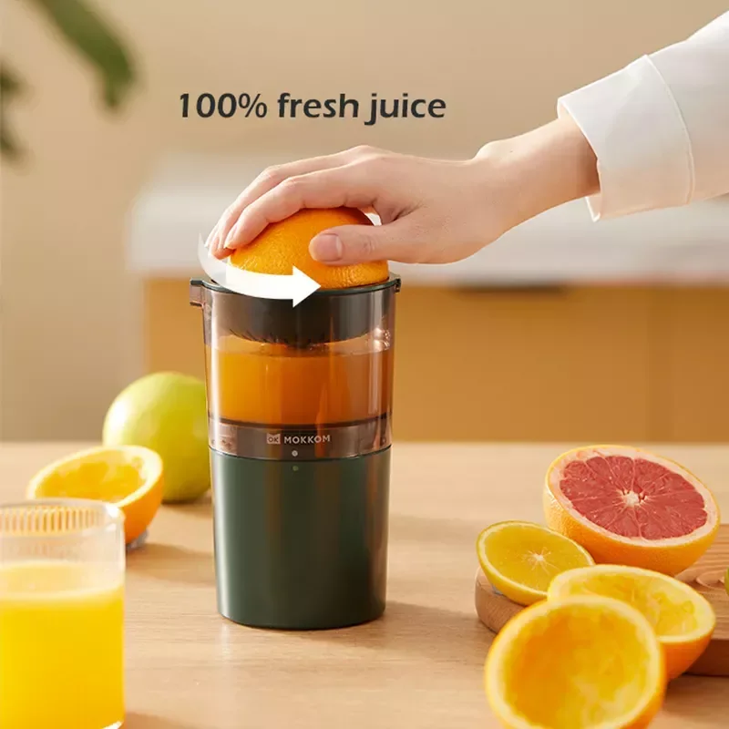 

NEW 2023 USB Charging Small Household Automatic Slow Juicer Orange Lemon Squeezer Slag Juice Separation Equipment