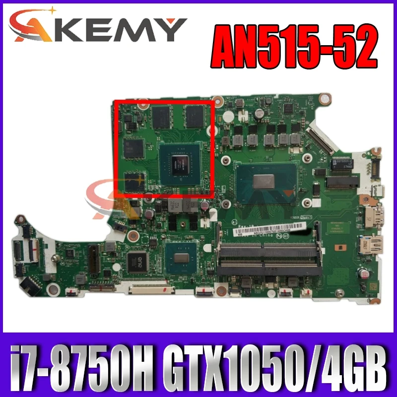 

For ACER AN515-52 AN515 Laptop motherboard DH5VF LA-F951P CPU i7 8750H GPU GTX1050 4GB 100% test work