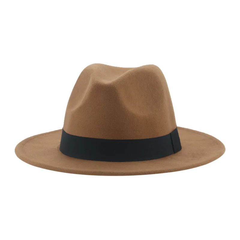 Hats for Women Fedoras Felted Woman Hat Cowboy Western Wide Brim Luxury Casual Outdoor Sombrero Vaquero Mujer