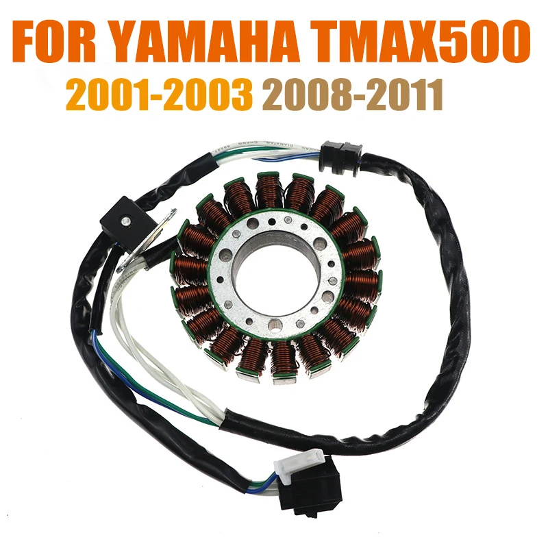 

For YAMAHA TMAX500 TMAX 500 2001 2002 2003 2008 2009 2010 2011 Motorcycle Ignition Magneto Stator Coil Engine Generator Coil