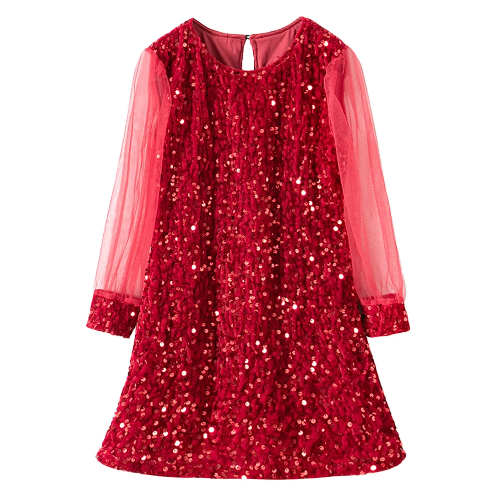 Новое осеннее рождественское платье принцессы для девочек элегантное