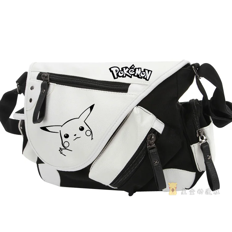 

Сумка-Кроссбоди Pikachu, школьный портфель с анимэ Покемон, периферийный маленький огонь, дракон, эльф, Покемон, Go, студенческий подарок