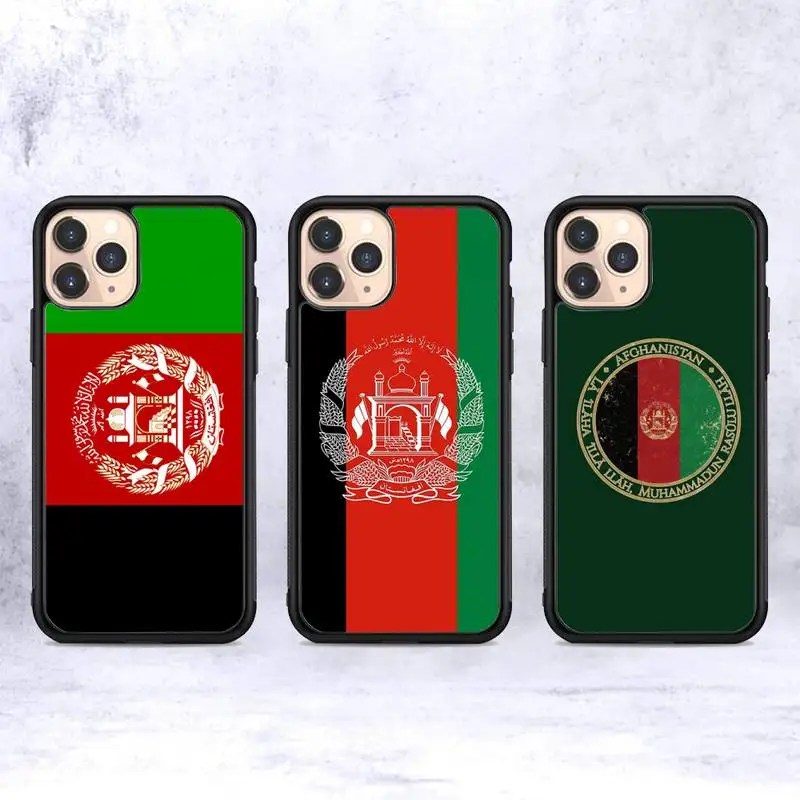 

Afghan Afghanistan Flag Phone Case Silicone PC+TPU Case for iPhone 11 12 13 Pro Max 8 7 6 Plus X SE XR Hard Fundas
