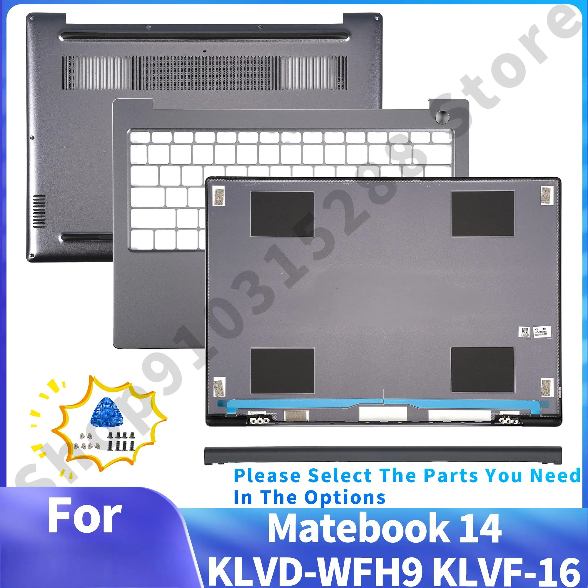 Чехлы для Matebook 14 KLVD-WFH9 WDH9Q WFE9 2021 KLVF-16 2022 задняя крышка металлическая подставка рук