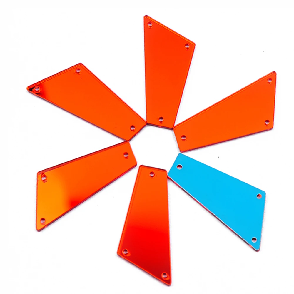 Янруо 30 шт блестящие акриловые Пришивные зеркала кристаллы Швейные аксессуары