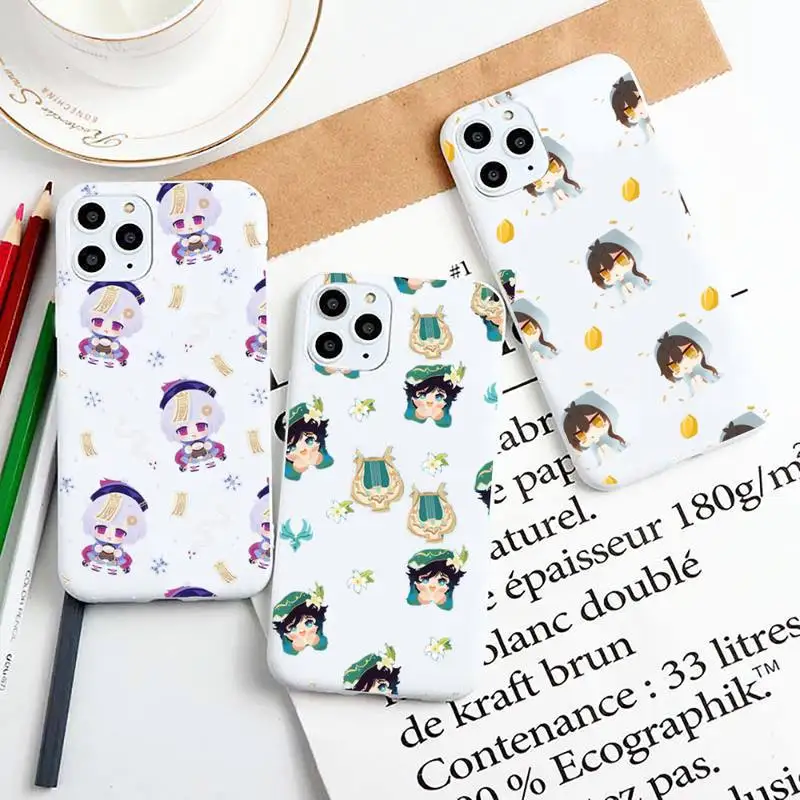 Популярный популярный игровой чехол для телефона Genshin Impact iPhone 6 7 8 11 12 13 s mini pro X XS XR