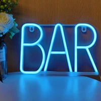 wholesale bar led neon for club snack shop supermarket christmas party decor wall hanging night light usb battery powered