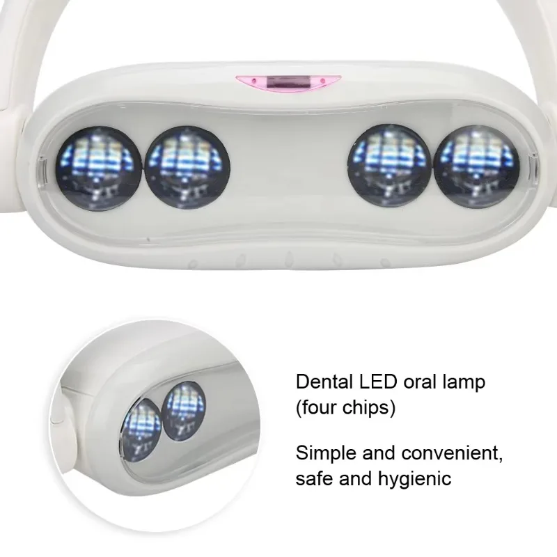 Регулируемое стоматологическое светодиодное кресло холодного света работает