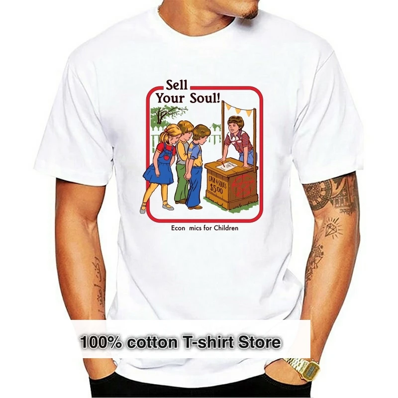 

Print Men Let's Summon Demons Devils T Shirts 70s 80s Ritual Occult Horror Parod Pentagram 100% Cotton Clothes Tee T-Shirt