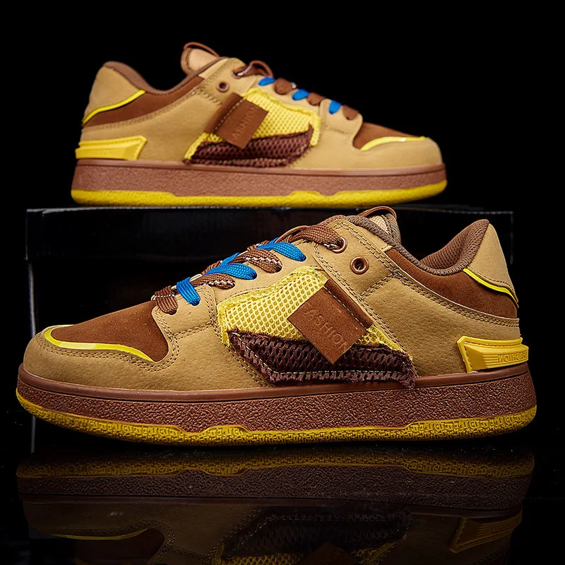 

New 2022 Fall Men's Sneaker Breathable Luxury Designer Shoes for Men Top Quality Tennis Shoes Trainer Mesh Leather Running Shoes
