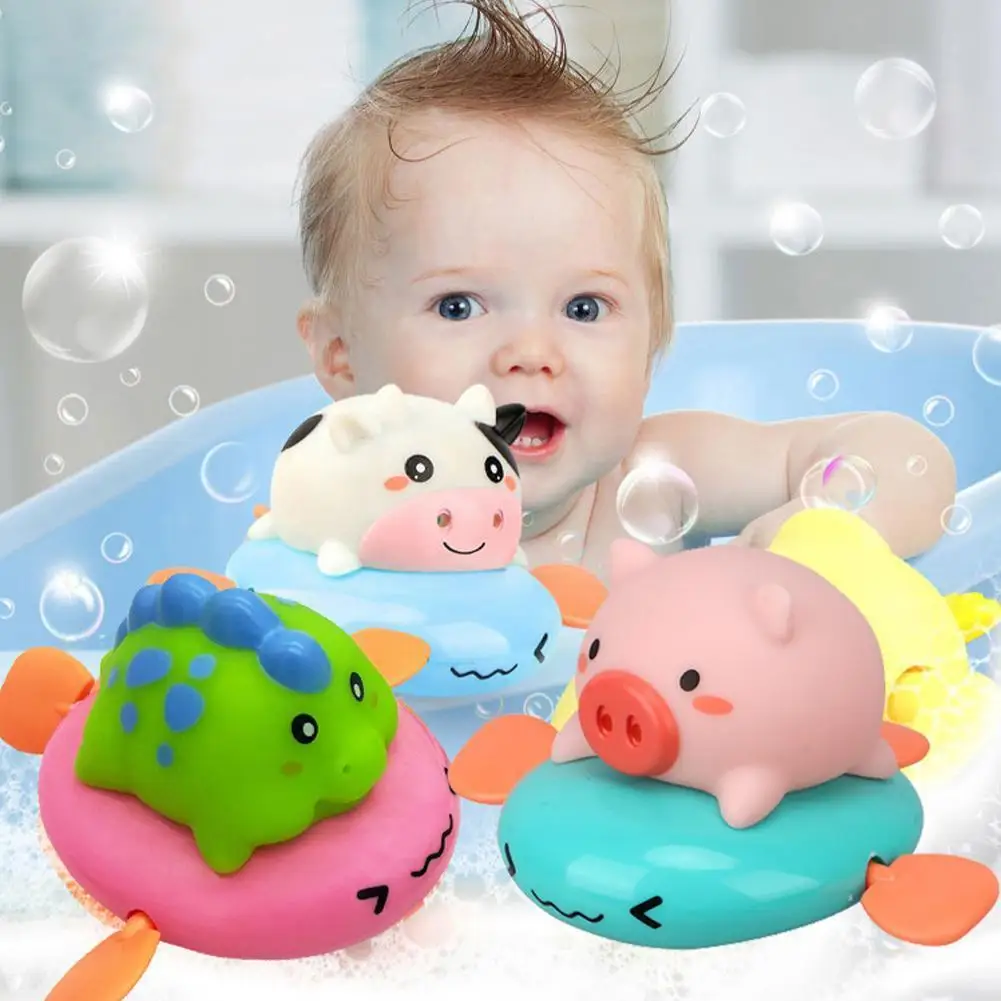 

Детская игрушка для купания K4g3, милый скот, динозавр, заводная игрушка для ванной
