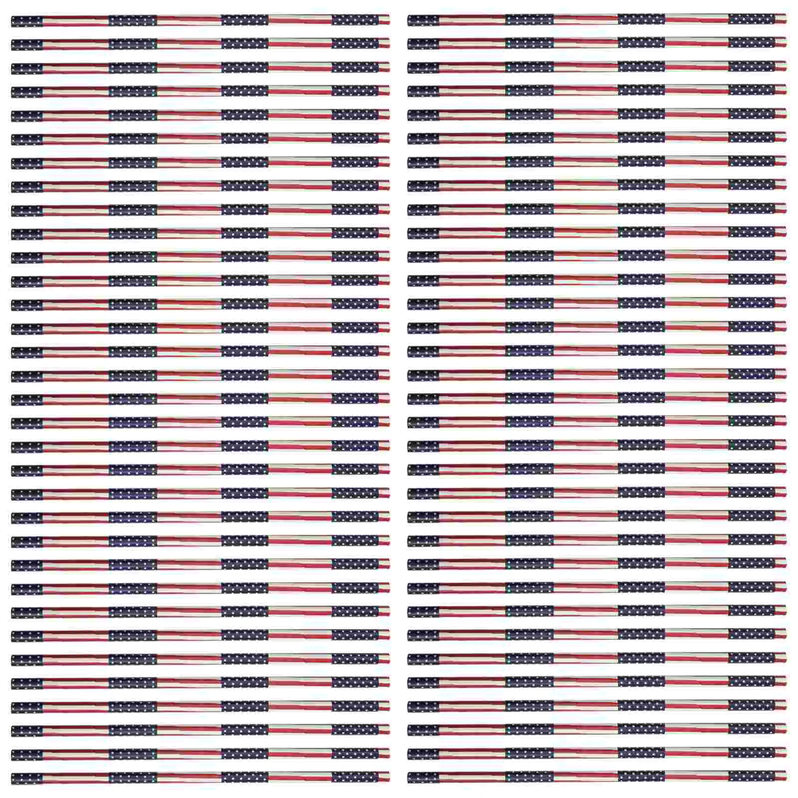 

200pcs Disposable Straws Memorial Day Party Drinking Straw Party Supplies