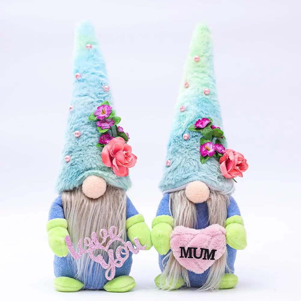 

Portable Lightweight for Home Gnome Plush Doll Cartoon Mother Day Festival Ornament for Home