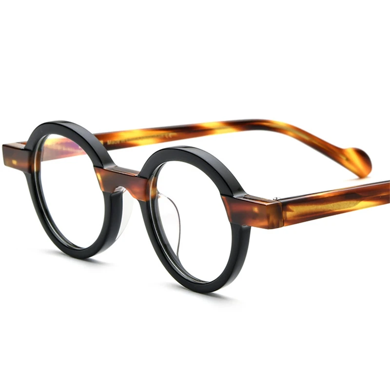 Zerosun Multicolor Myopia Glasses Male Women Small Round Presbyopia Eyeglasses Frame Men Anti Blue Light 0 -150 200 250 Optical