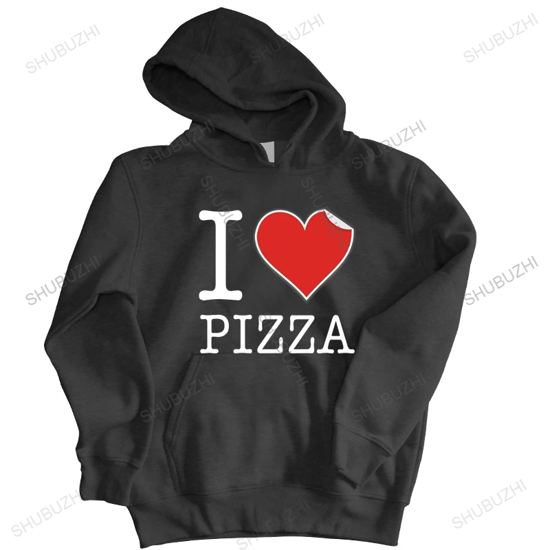 

Мужская толстовка с капюшоном, весенний пуловер с логотипом «I LOVE пицца», мужская толстовка с капюшоном «Еду», итальянский подарок на вынос, подарок на вынос
