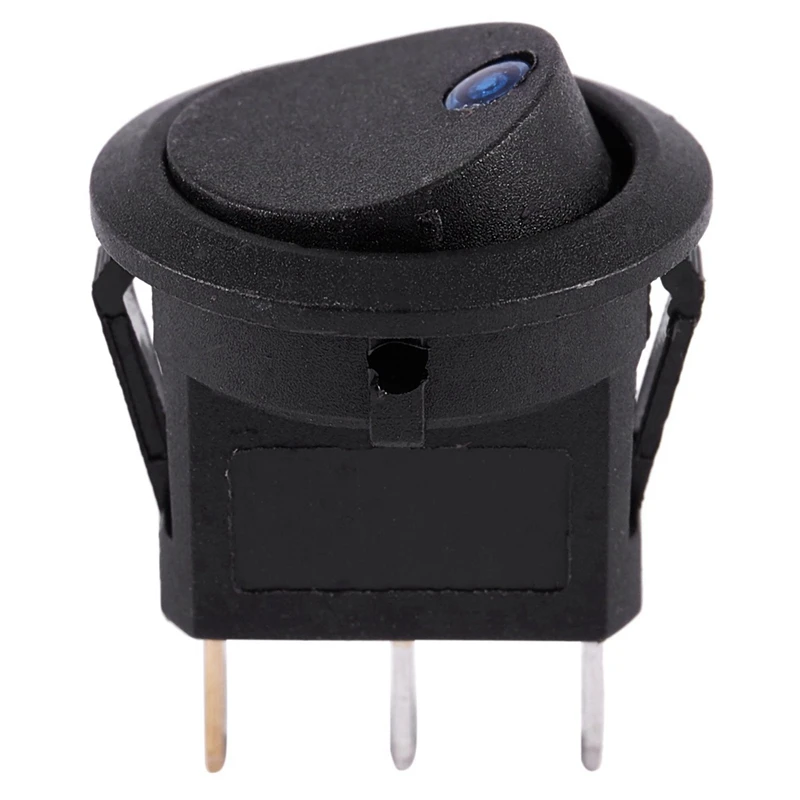 4X12V светодиодный инвертор качающийся кулисный переключатель круглый SPST ВКЛ-ВЫКЛ