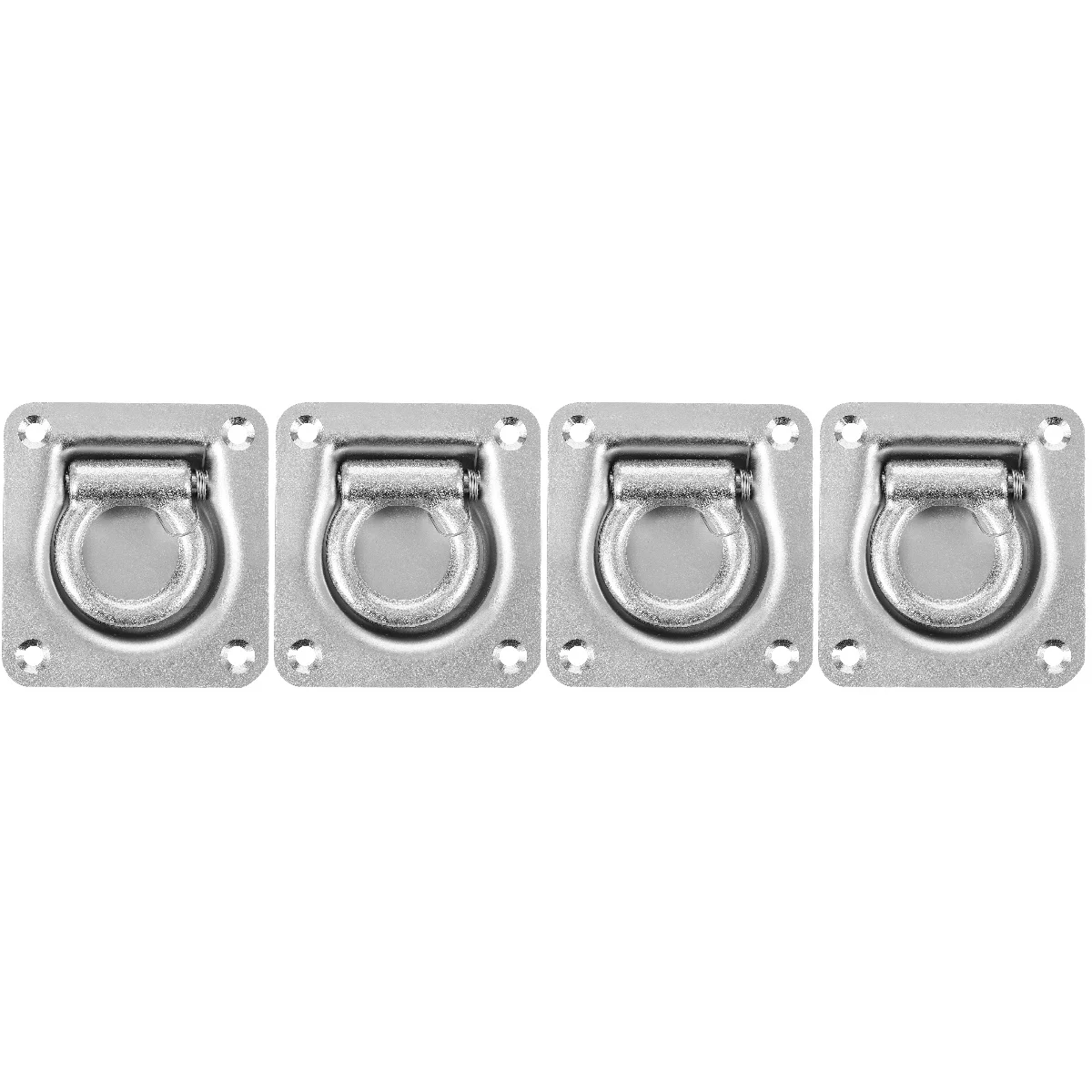 

4 pcs Car Trailer Truck Anchors Hook D Ring Tie Down Lashing Ring Floor Mount Rings