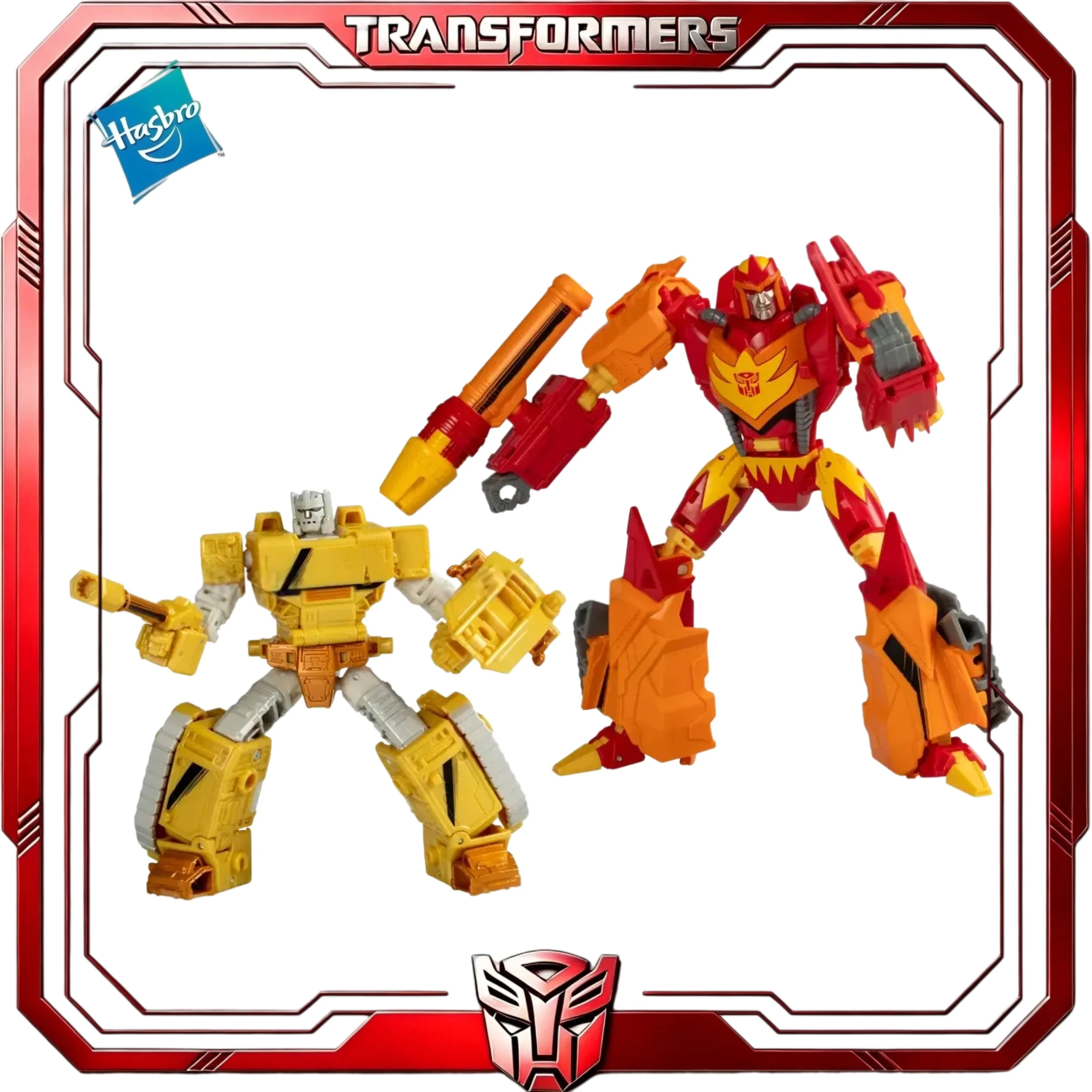 Фото В наличии: Трансформеры Emirate Xaaron Autobot Flame, набор из 2 фигурок-танков, коллекционная игрушка Hasbro к 40-летию комиксов №3