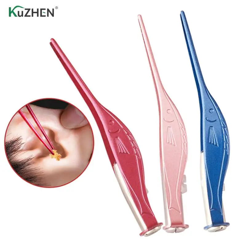 

Ear Cleaner Tool LED Flashlight Earpick Wax Removal Tweezer Luminous Kids Curette Electric Ear Cleaner Cleaning Device