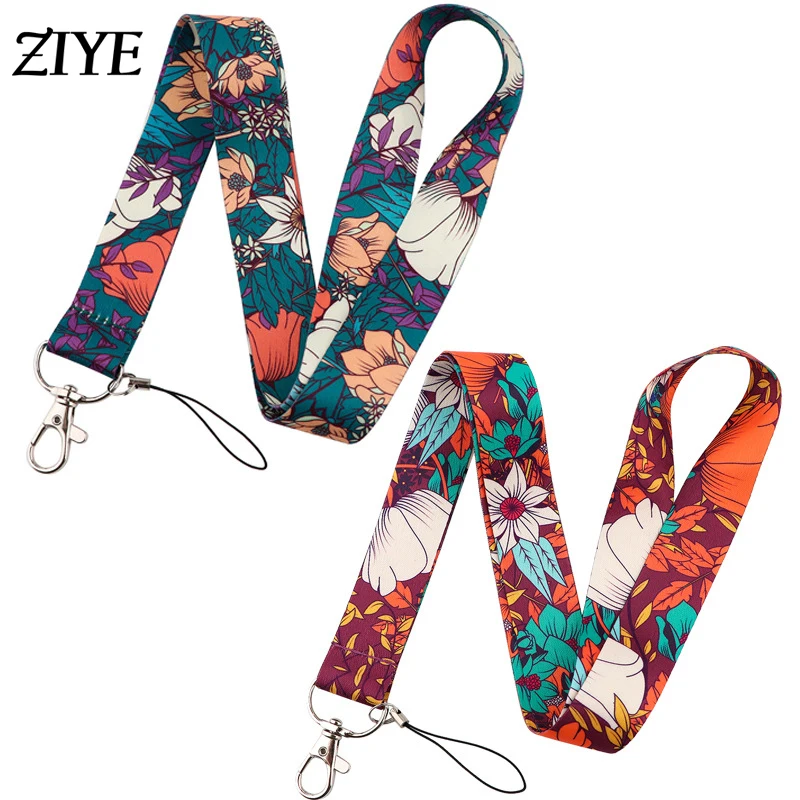 

Rose Flower Lanyard Keychain Holder Key Neck Strap Keyring Cellphone Accessories Phone Jewelry Gift for Women Girl Kid Wholesale